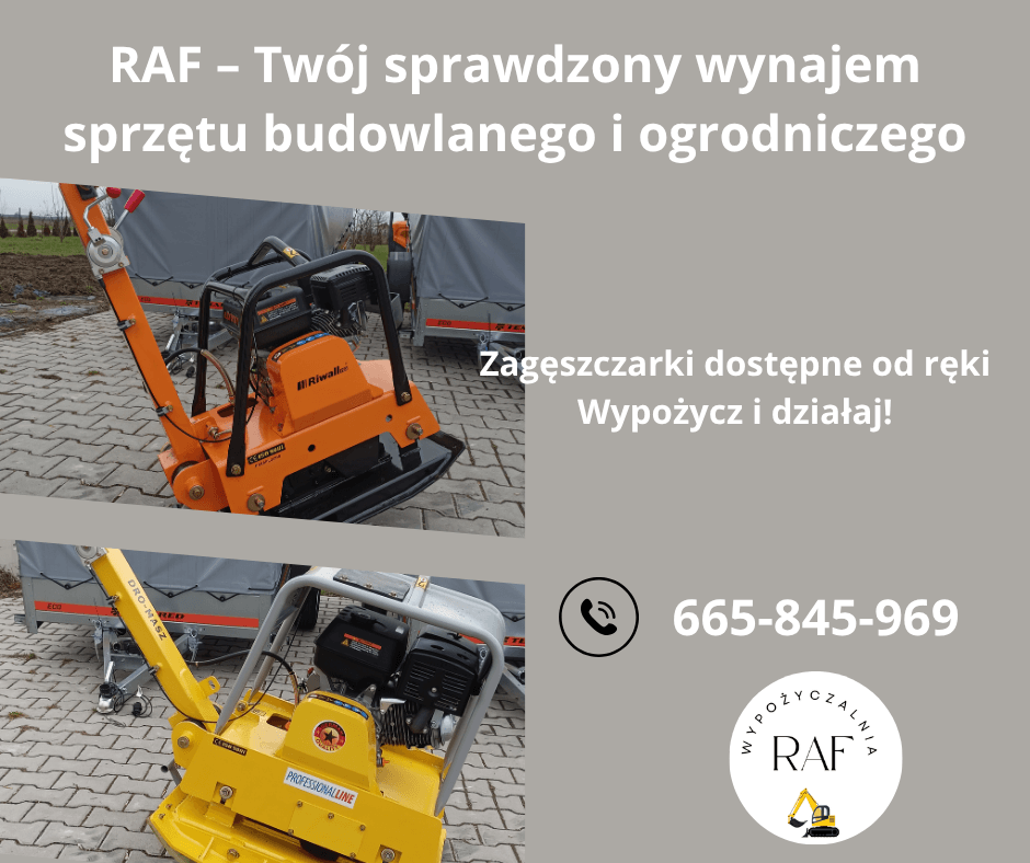 prezentuje zagęszczarki na wynajem